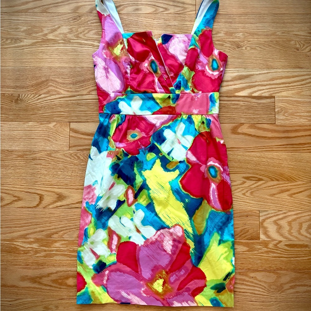 Donna Morgan Bright Floral Mini Dress Size 4